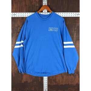 Disney Parks Spirit‎ Jersey Stripe Monsters University Blue White Adult Medium